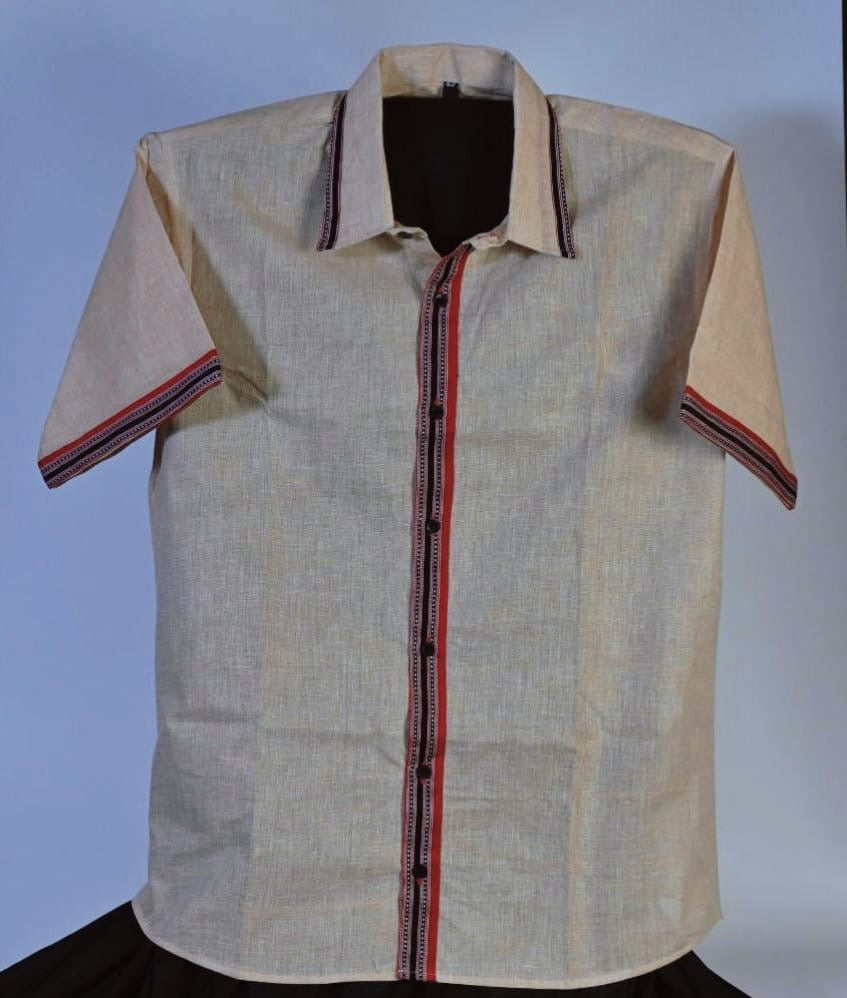 MEN’S SHIRT WITH TRADITIONAL MOTIF OF ASSAM